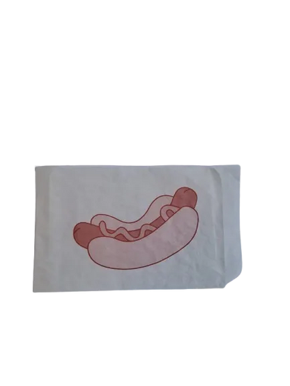Saco de papel para cachorro-quente 12x21 cm com estampa — RAS Embalagens