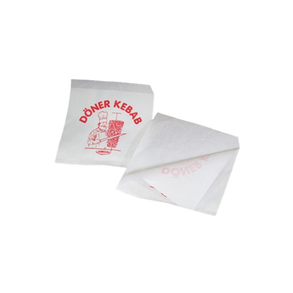 Sacos de papel para döner kebab 16x18 cm com estampa — RAS Embalagens