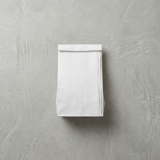 Saco de papel kraft branco revestido a PP — RAS Embalagens