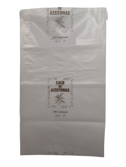 Saco PEBD para azeitonas com impressão Saco de Azeitonas — RAS Embalagens