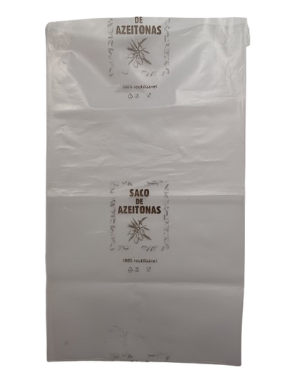 Saco PEBD para azeitonas com impressão Saco de Azeitonas — RAS Embalagens