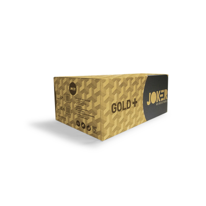 Caixa de toalhas de mão Joker Gold L+ Zig Zag 21x24 cm, de 2 folhas