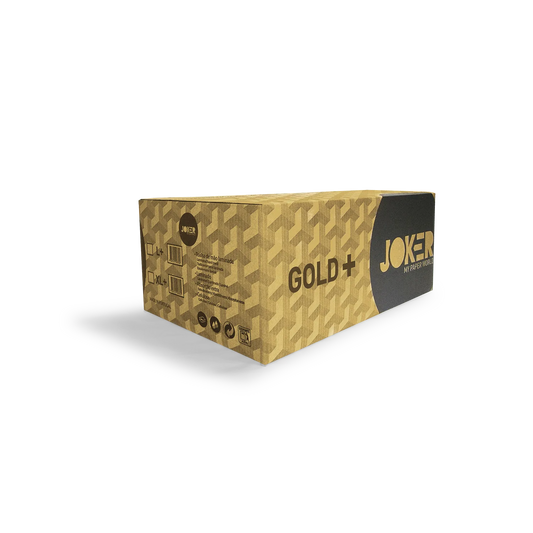 Caixa de toalhas de mão Joker Gold L+ Zig Zag 21x24 cm, de 2 folhas