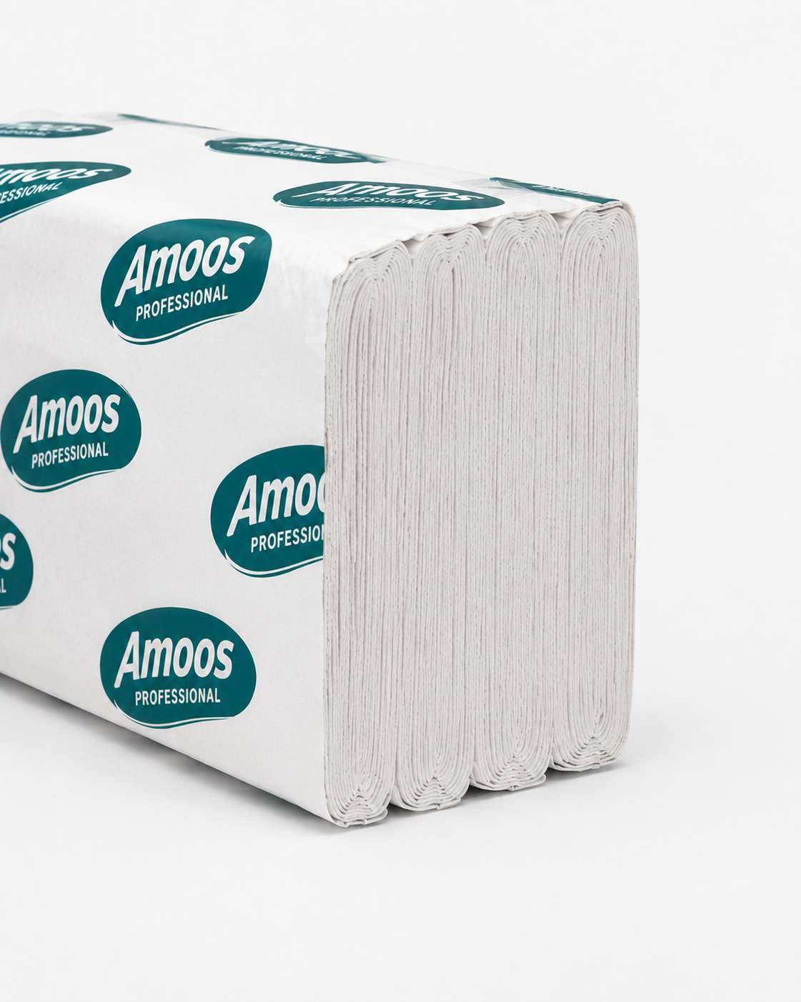 Pacote de toalhas de mão ZigZag Amoos 21x22 de 2 folhas em fundo branco
