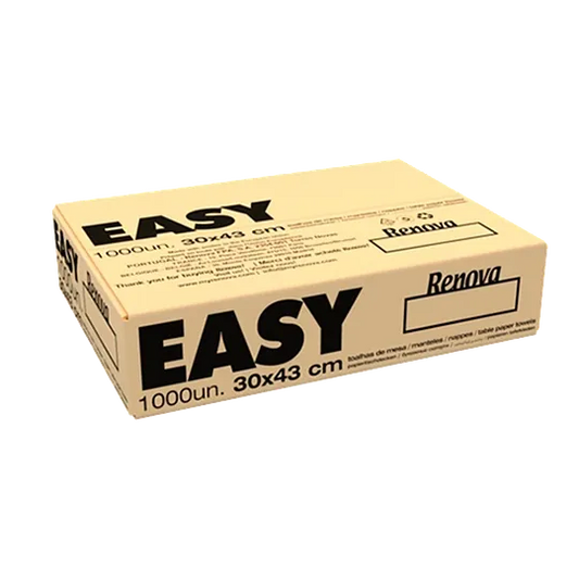 Caixa de 1000 toalhas de mesa individuais Renova Easy 30x43 cm