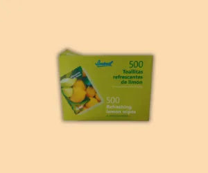 Pack de 500 toalhitas refrescantes de limão Limoncol